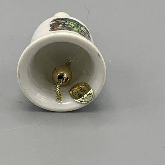 Vintage Miniature Florida Irredescent Souvenir Bell Swordfish Flamigo Conch 2" - Picture 7 of 8